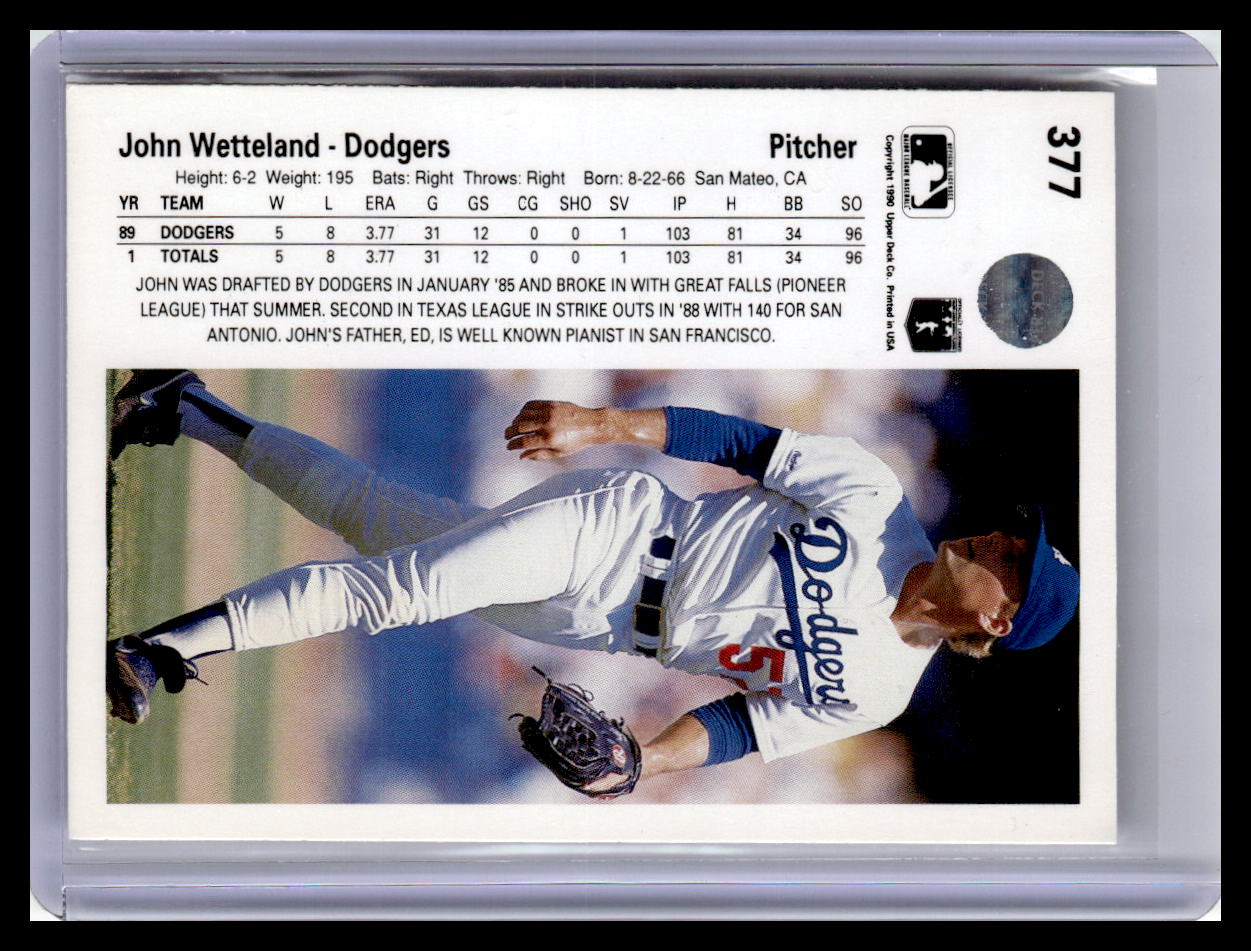 1990 Upper Deck #377 John Wetteland