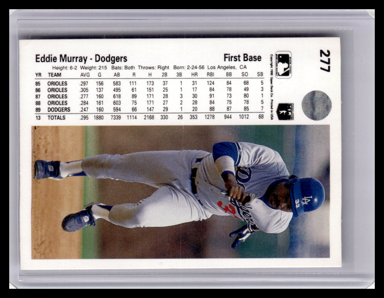 1990 Upper Deck #277 Eddie Murray