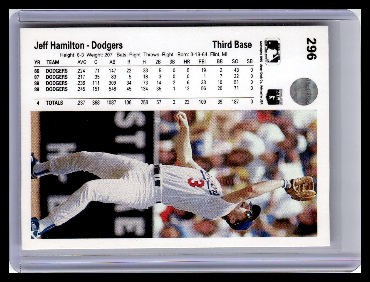 1990 Upper Deck #296 Jeff Hamilton