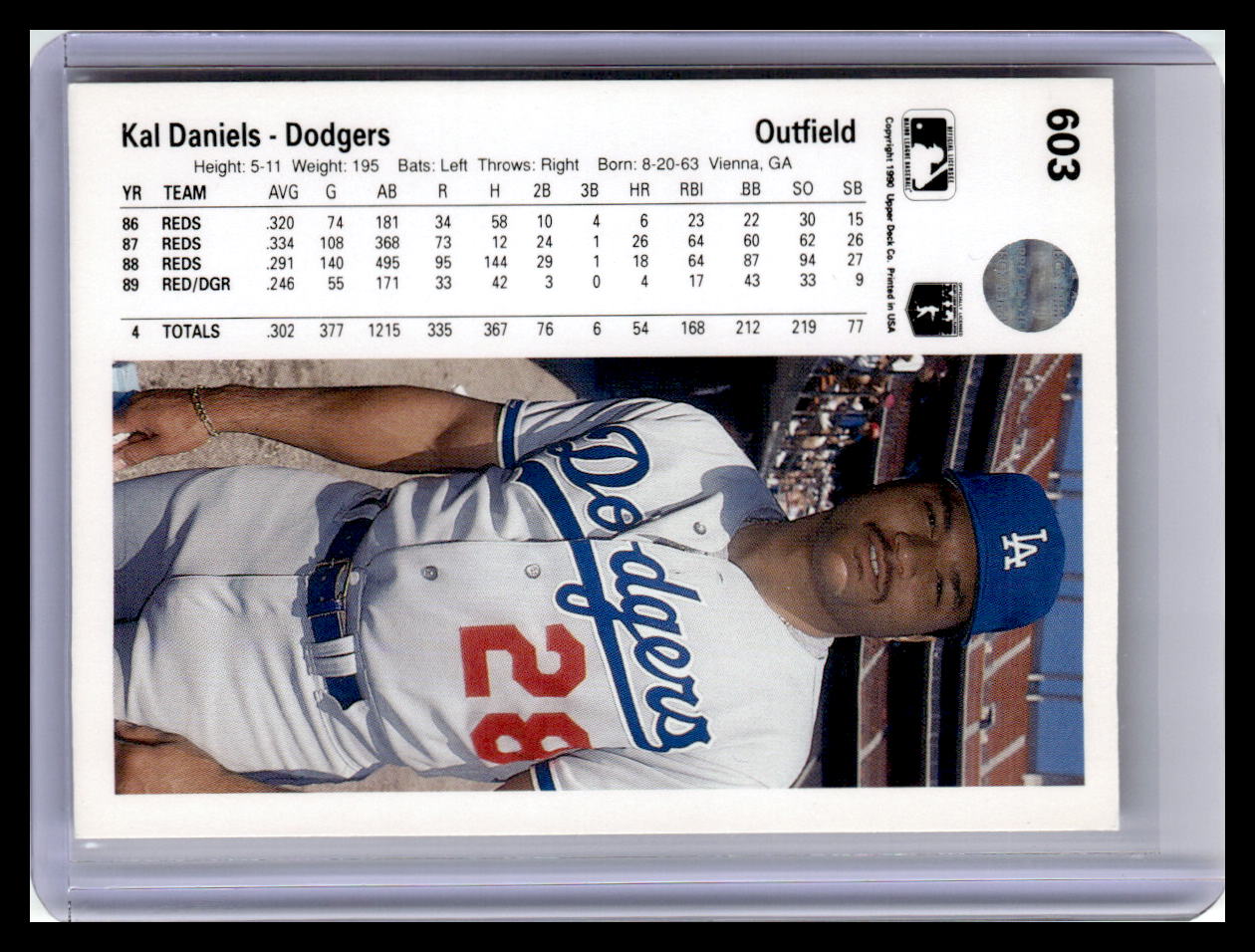 1990 Upper Deck #603 Kal Daniels