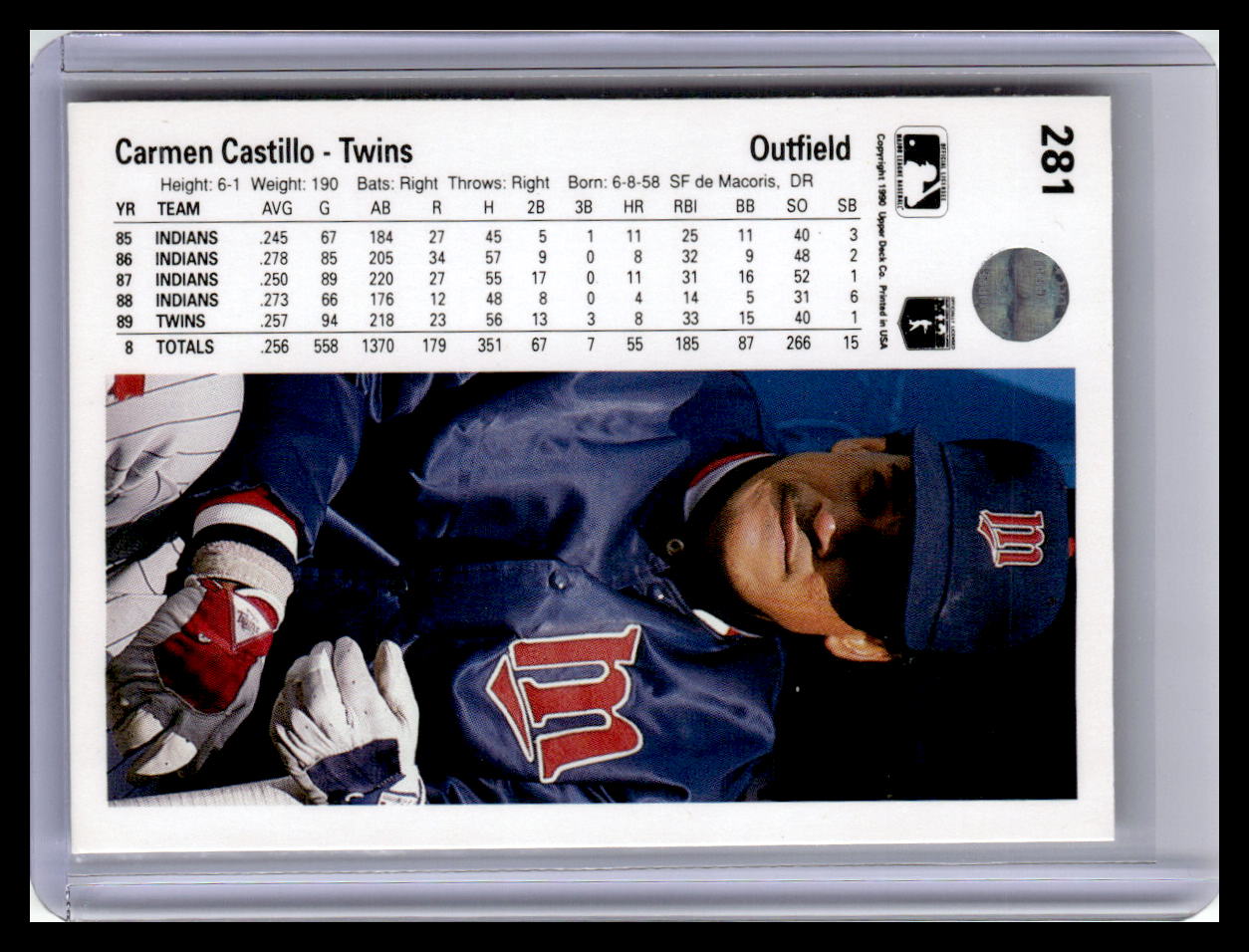 1990 Upper Deck #281 Carmen Castillo