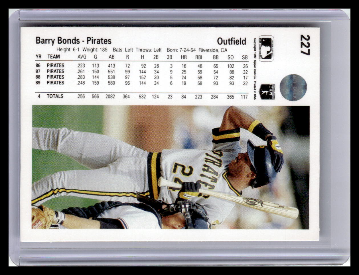 1990 Upper Deck #227 Barry Bonds