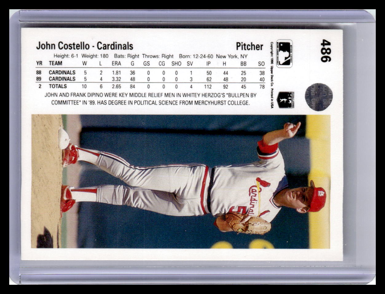 1990 Upper Deck #486 John Costello