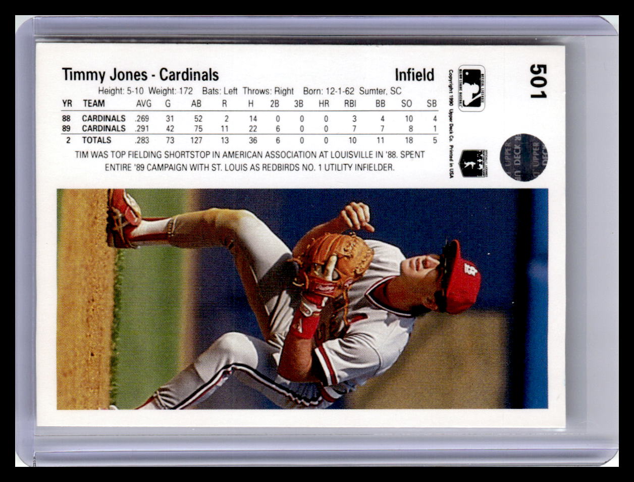 1990 Upper Deck #501 Timmy Jones