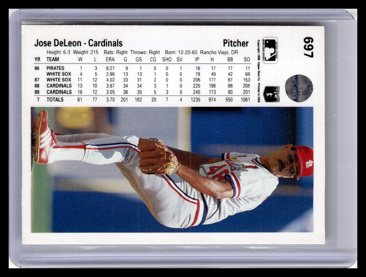 1990 Upper Deck #697 Jose DeLeon