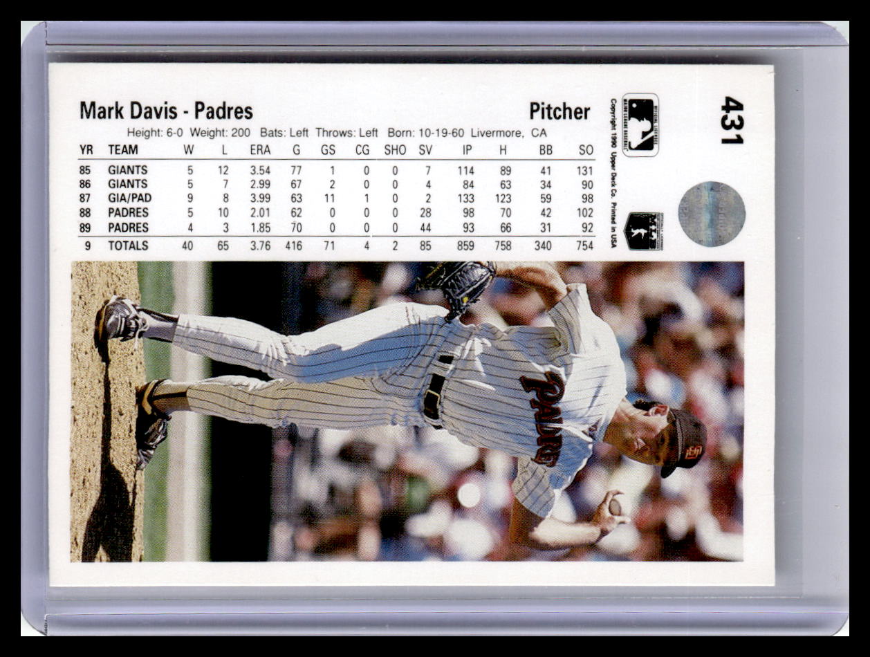 1990 Upper Deck #431 Mark Davis