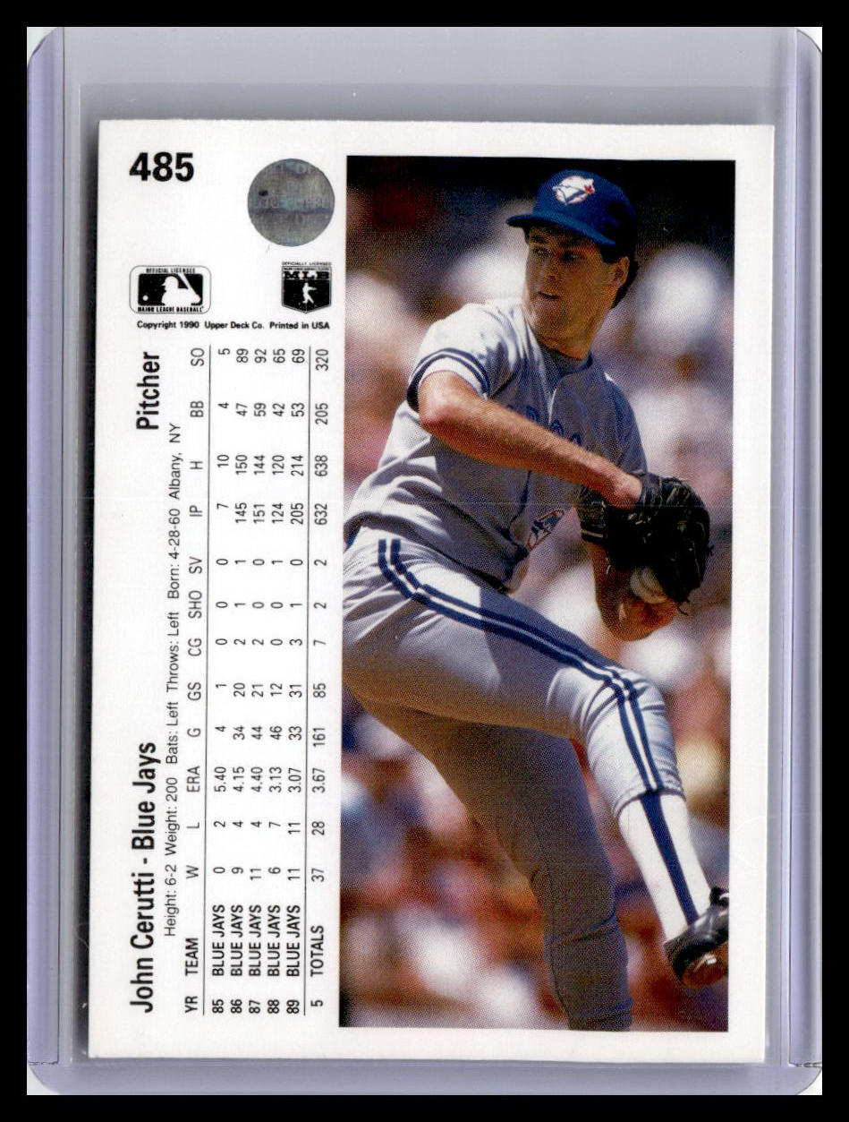1990 Upper Deck #485 John Cerutti