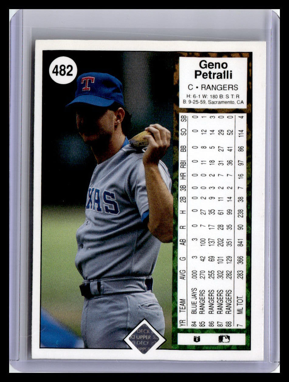 1989 Upper Deck #482 Geno Petralli