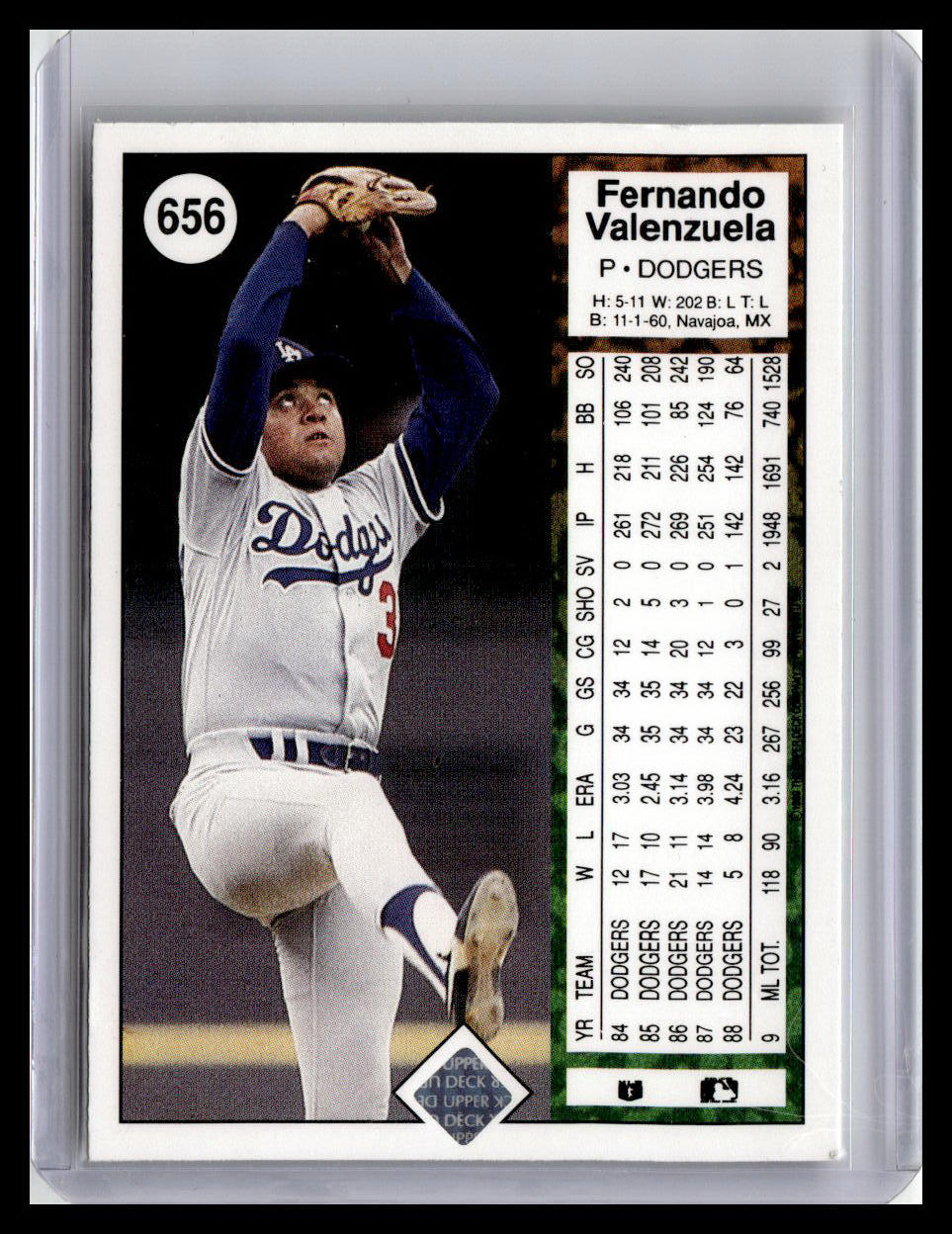 1989 Upper Deck #656 Fernando Valenzuela