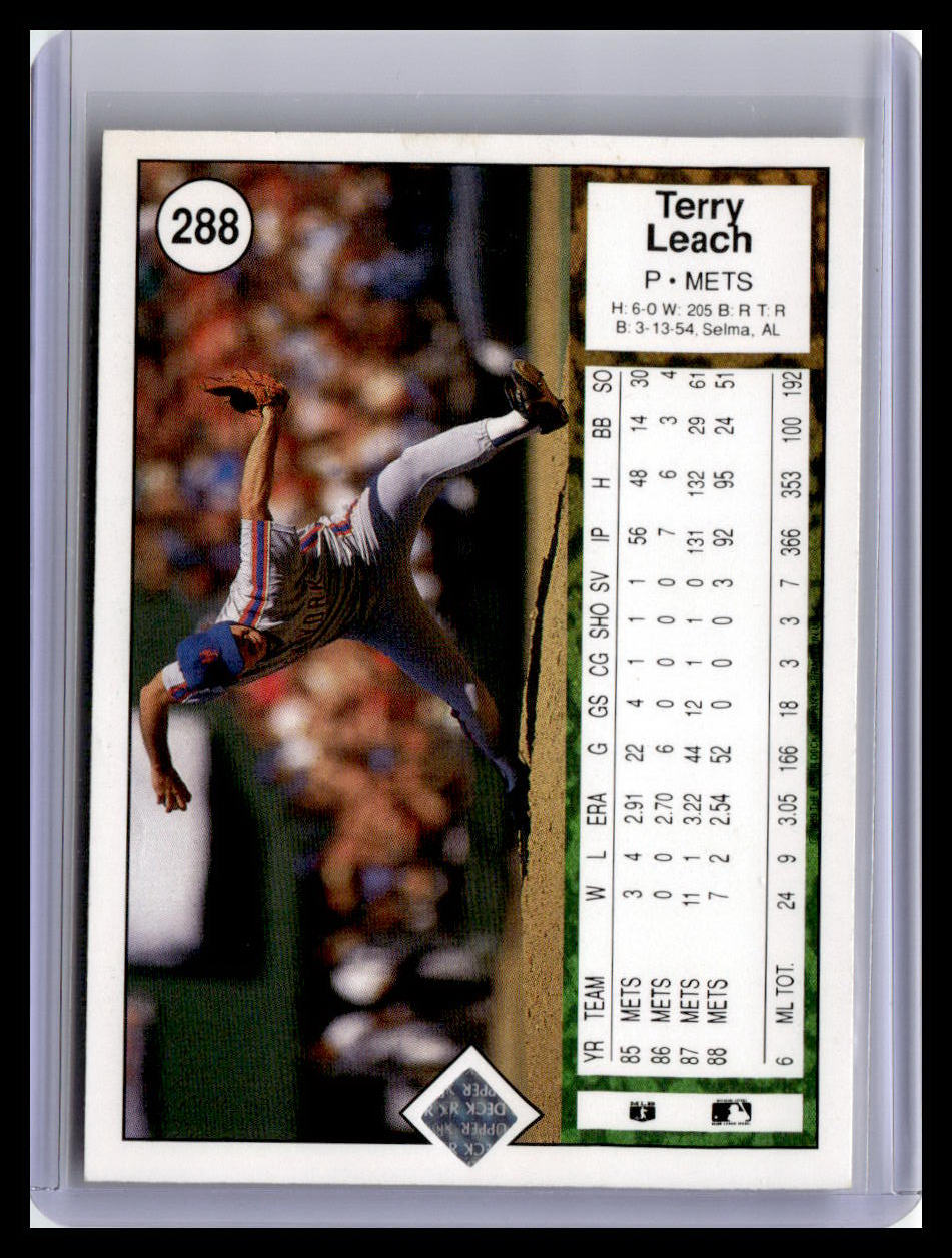1989 Upper Deck #288 Terry Leach