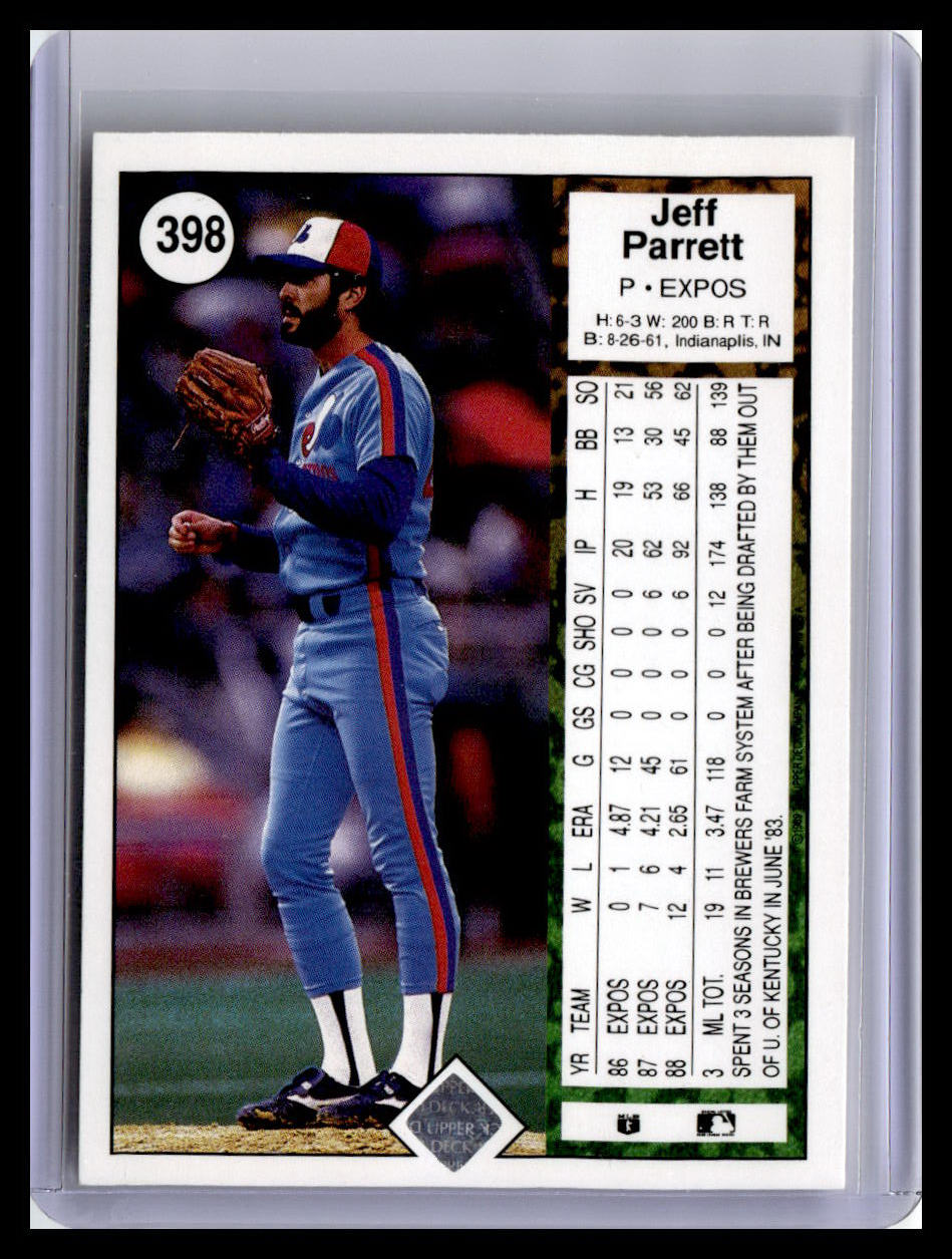 2009 Upper Deck #398 Jeff Parrett 1989 20th Anniversary Buybacks