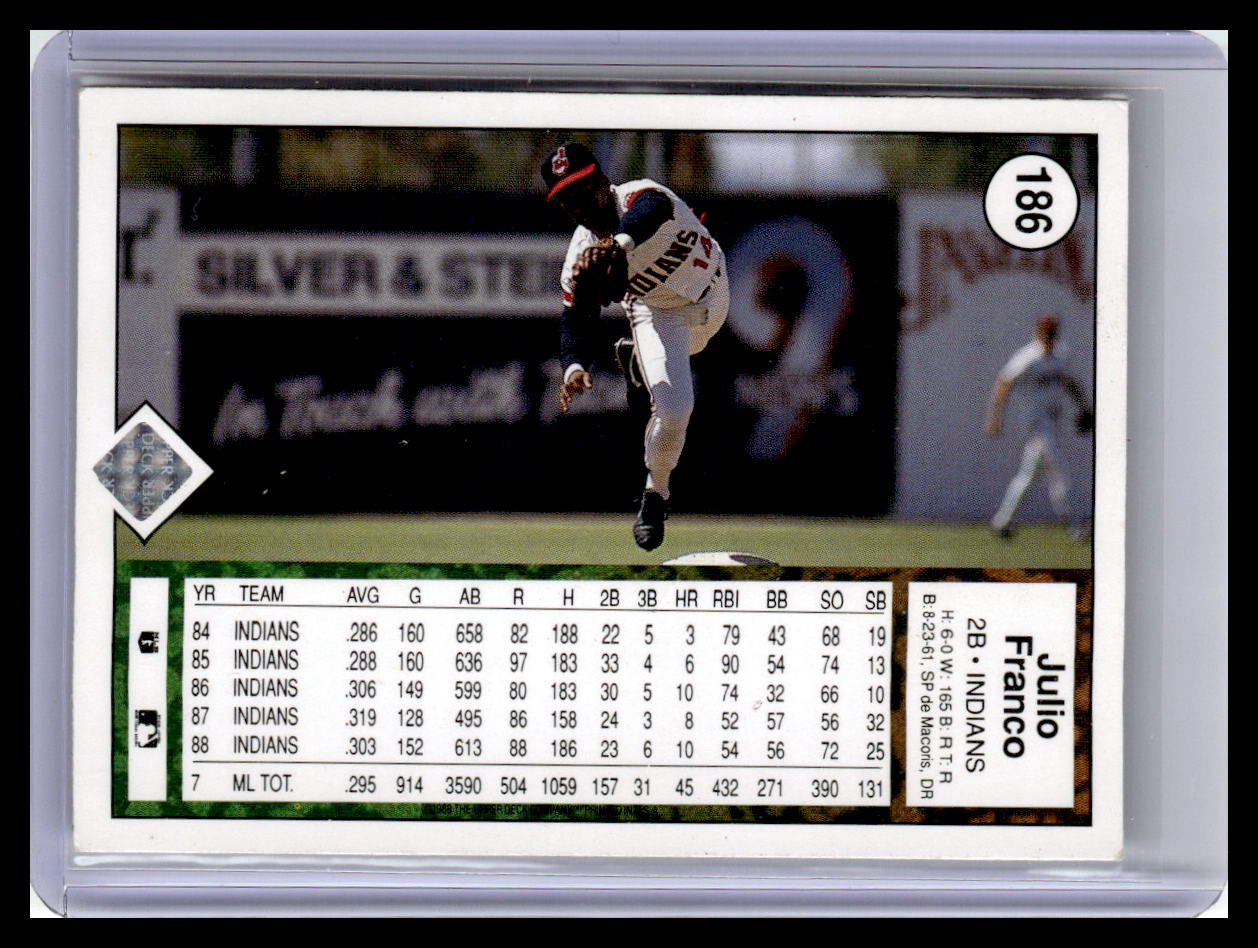 1989 Upper Deck #186 Julio Franco