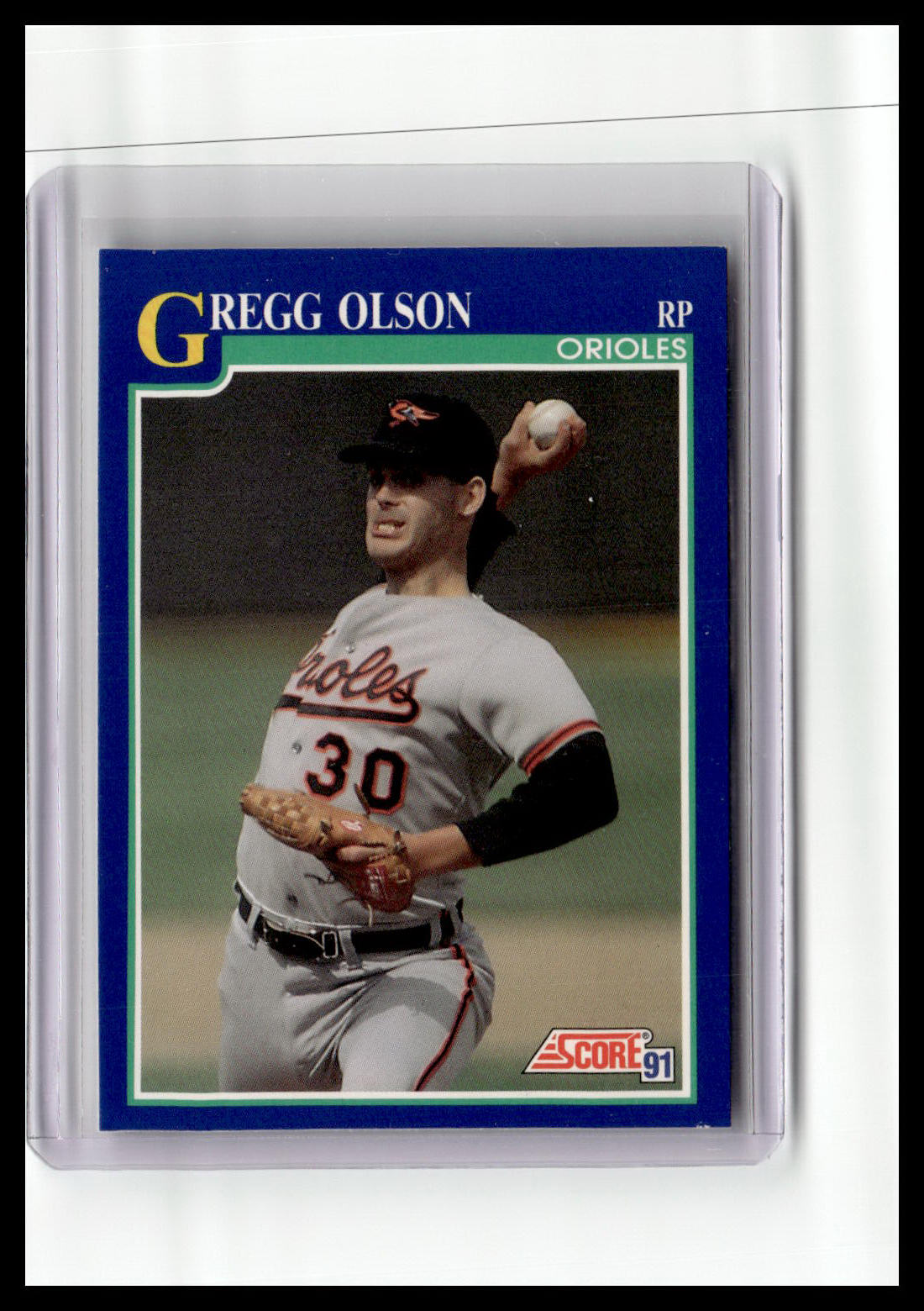 1991 Score #490 Gregg Olson