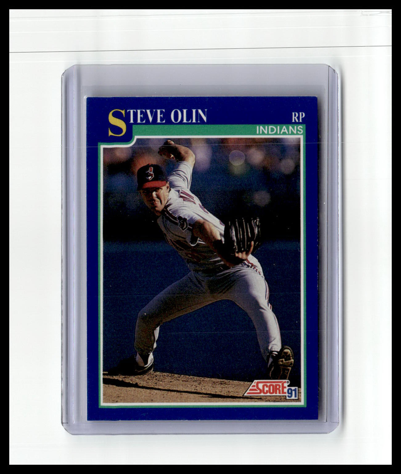 1991 Score #496 Steve Olin
