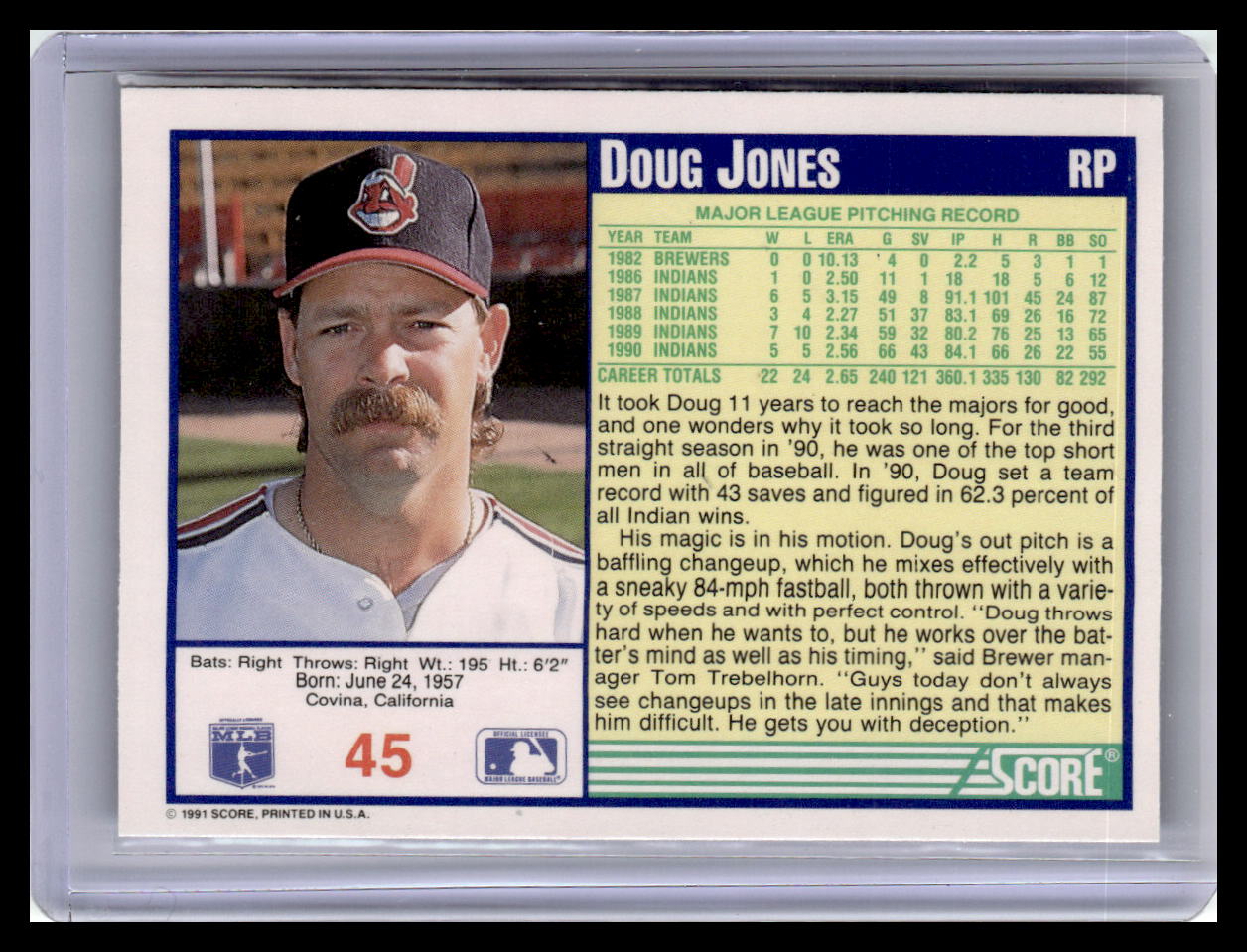 1991 Score #45 Doug Jones