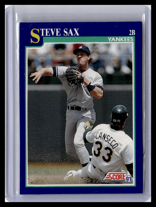 1991 Score #32 Steve Sax