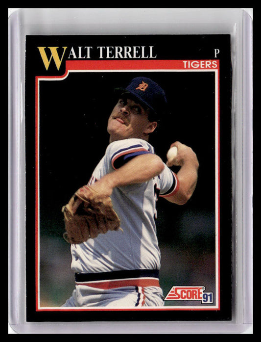 1991 Score #801 Walt Terrell