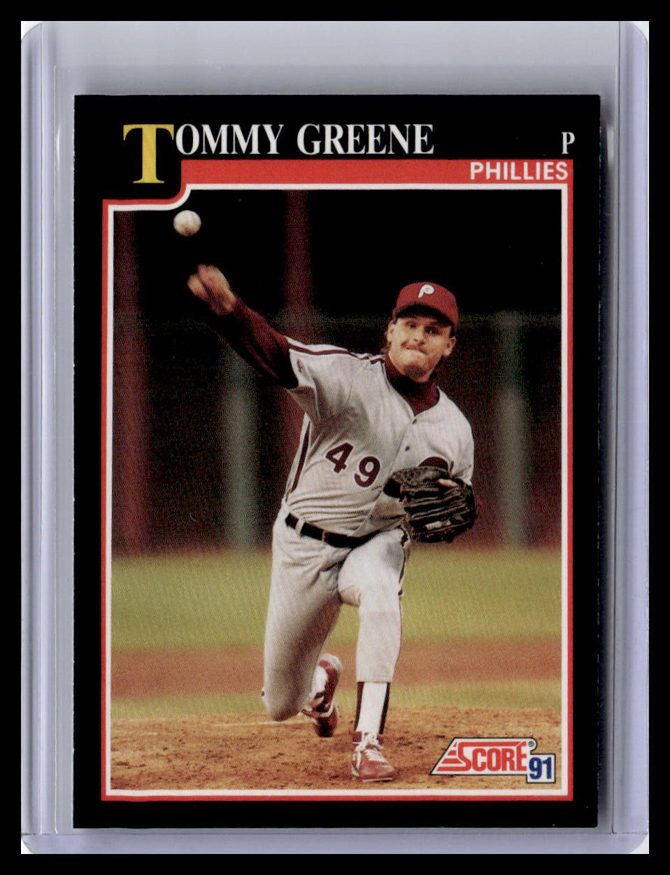 1991 Score #808 Tommy Greene