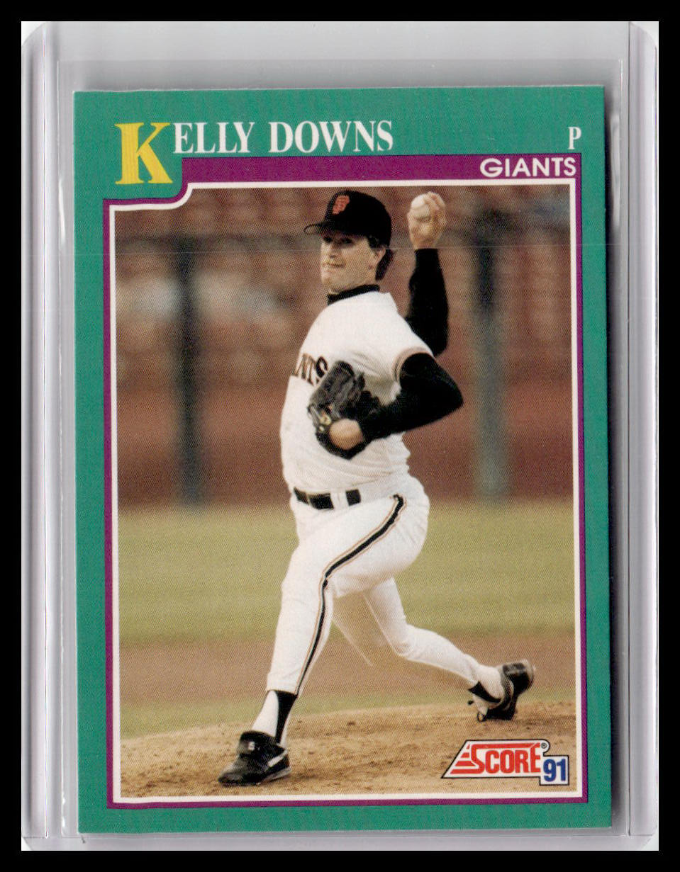 1991 Score #654 Kelly Downs