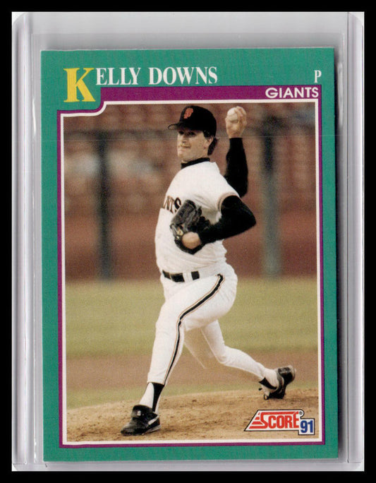 1991 Score #654 Kelly Downs