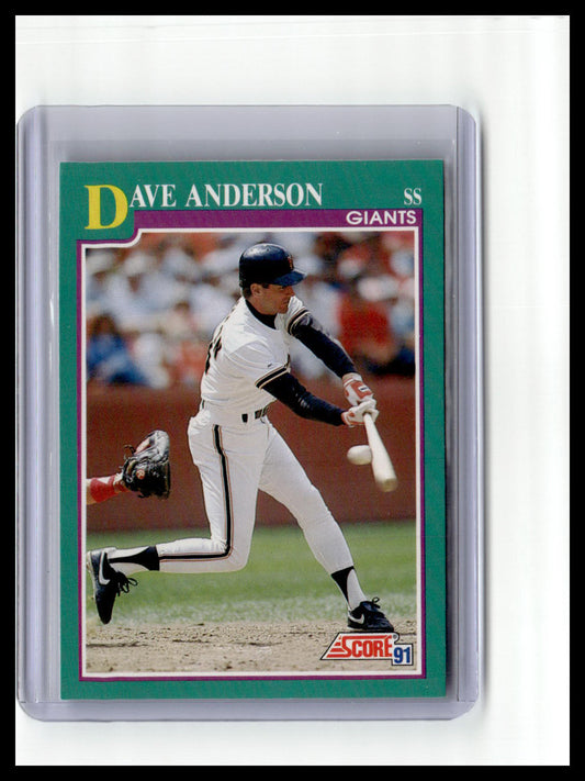 1991 Score #641 Dave Anderson