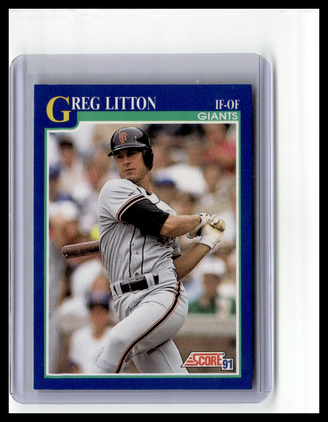 1991 Score #533 Greg Litton