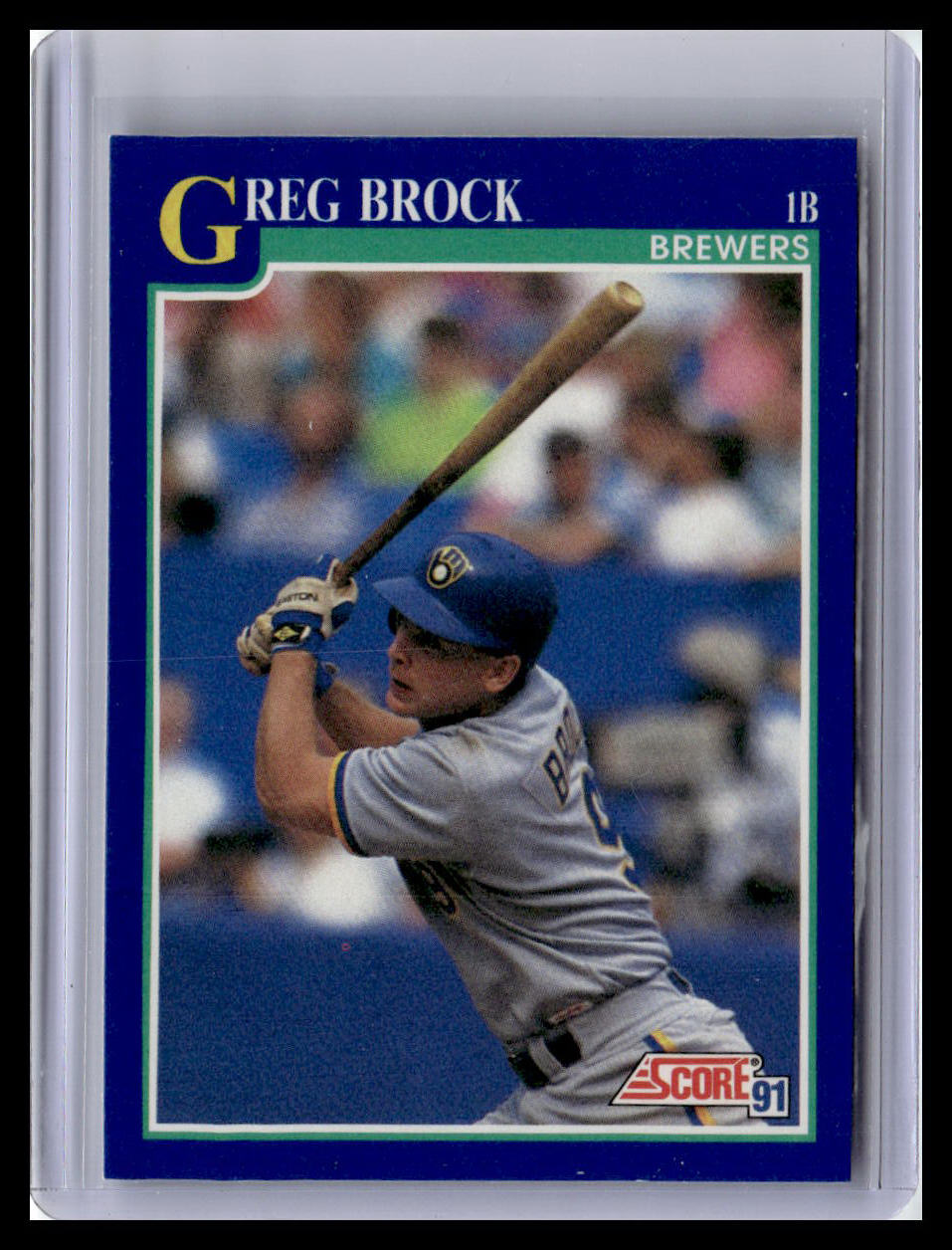 1991 Score #522 Greg Brock