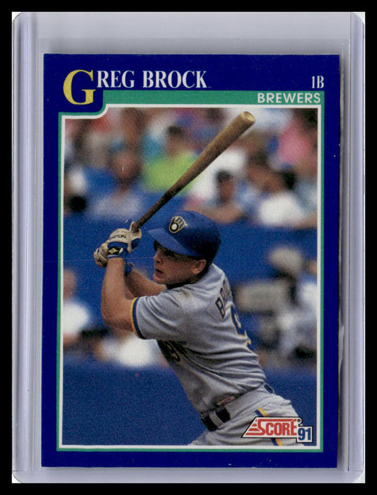 1991 Score #522 Greg Brock