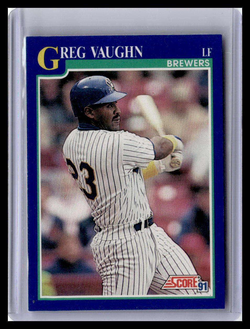 1991 Score #528 Greg Vaughn