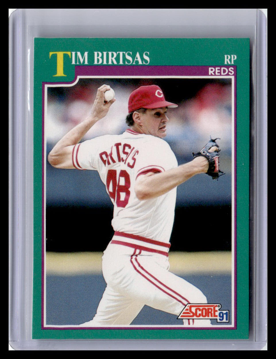 1991 Score #648 Tim Birtsas