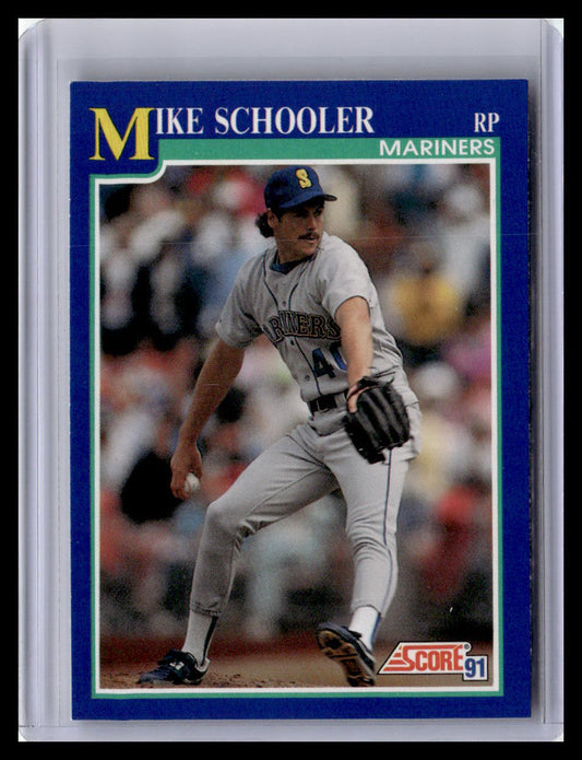 1991 Score #489 Mike Schooler