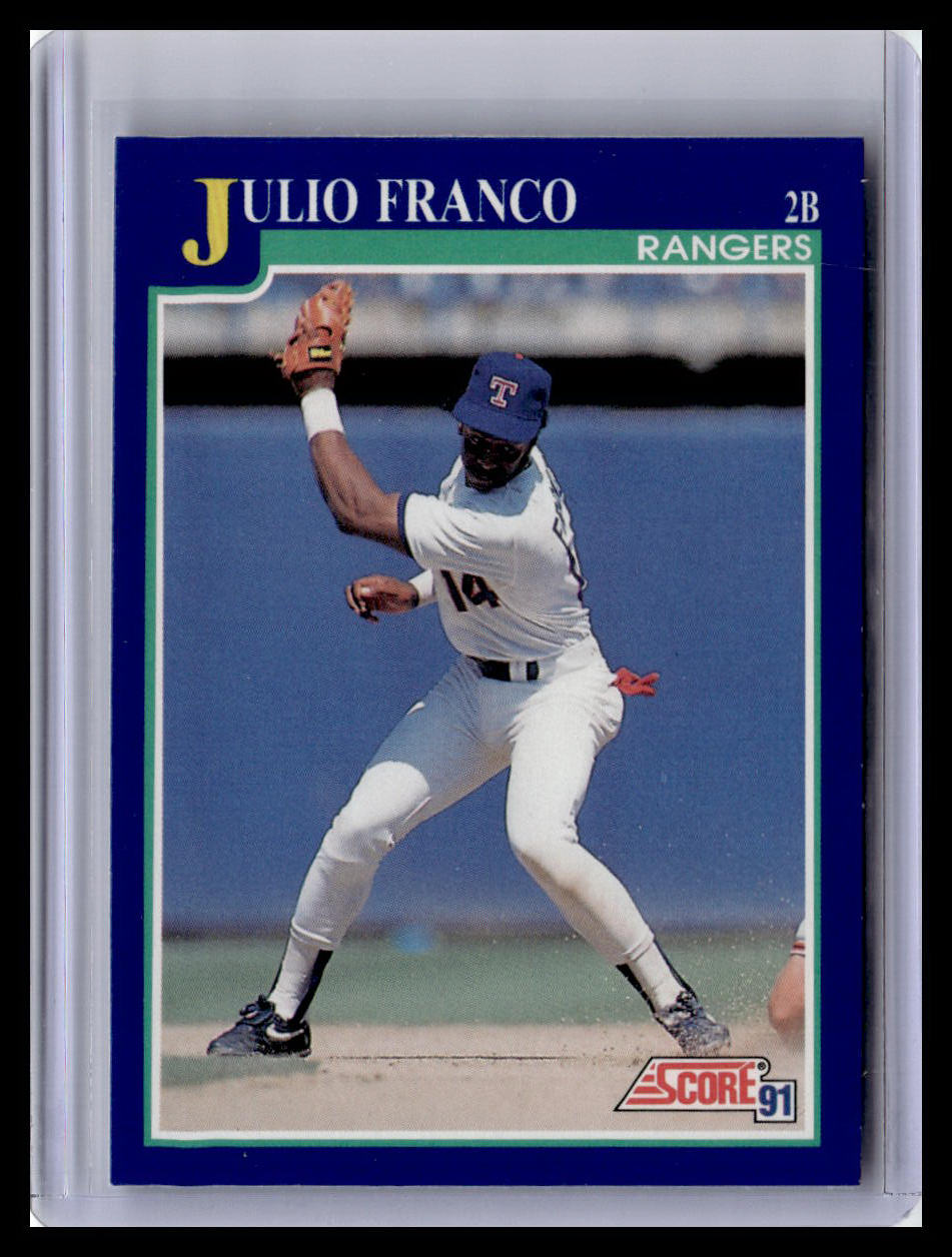 1991 Score #493 Julio Franco