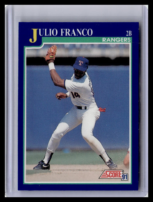 1991 Score #493 Julio Franco