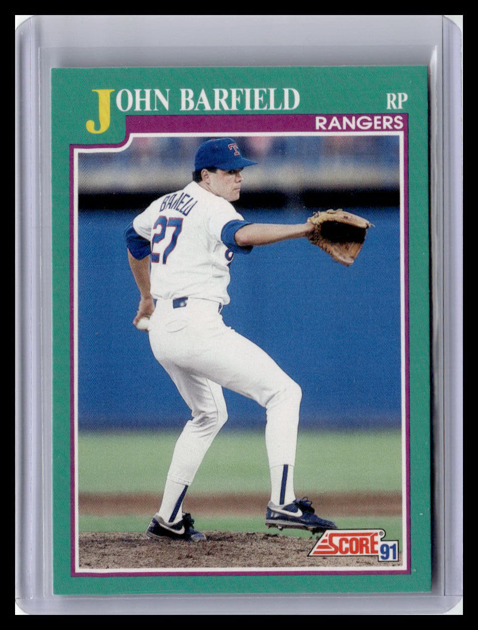 1991 Score #573 John Barfield