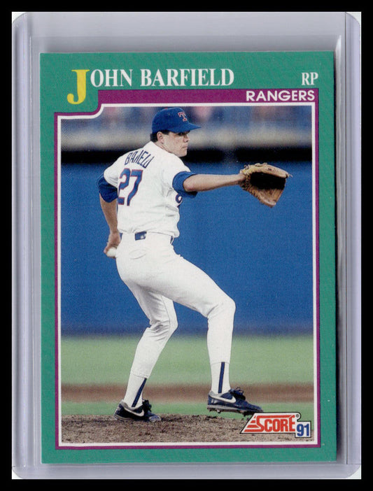 1991 Score #573 John Barfield