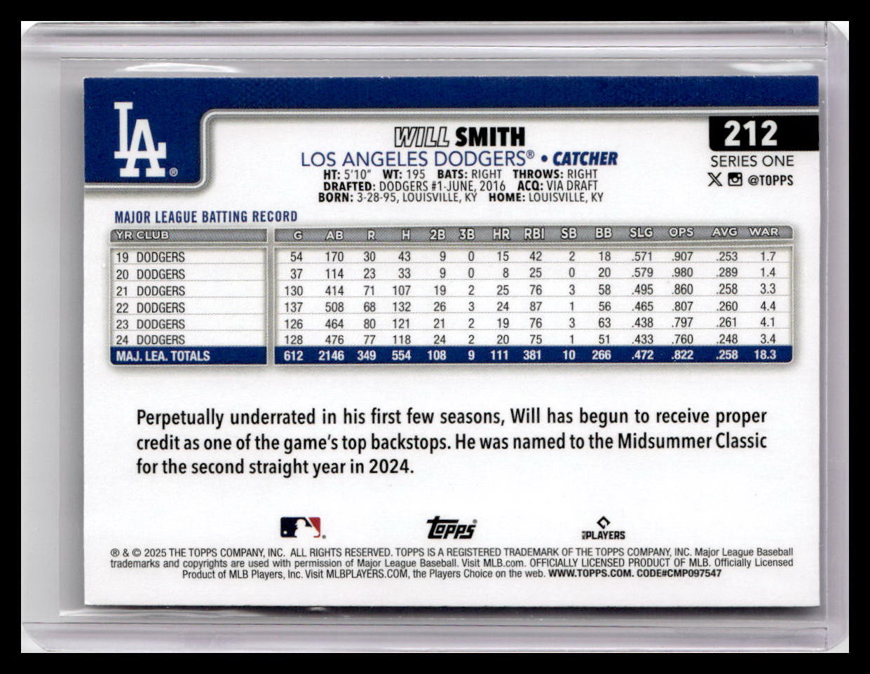 2025 Topps #212 Will Smith