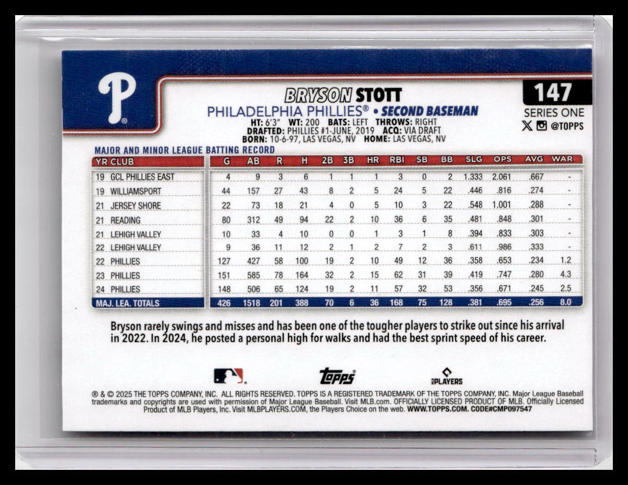 2025 Topps #147 Bryson Stott