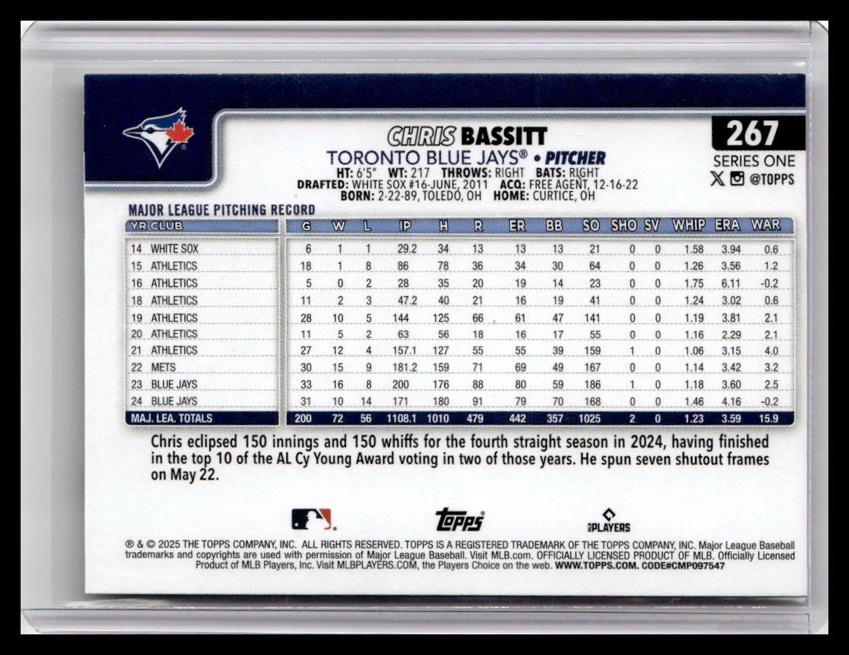 2025 Topps #267 Chris Bassitt