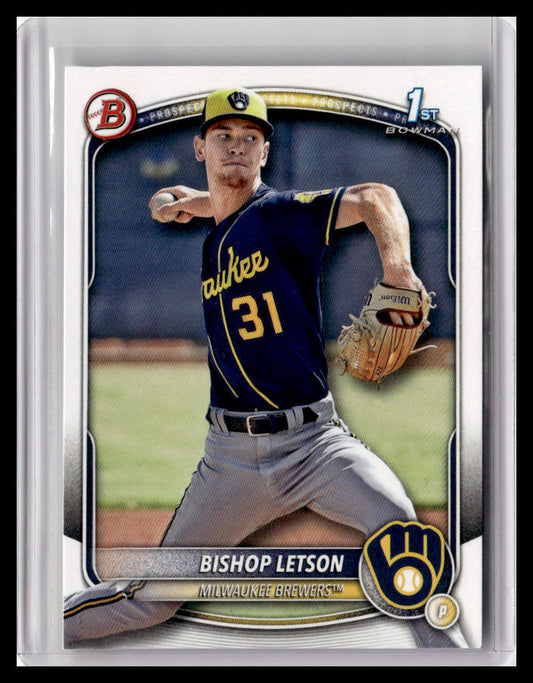 2025 Bowman #BCP-30 Bishop Letson Chrome Prospects