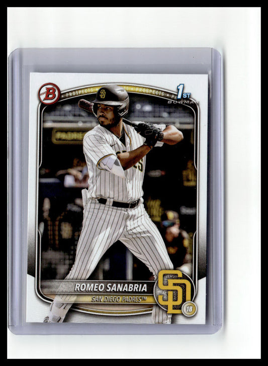 2025 Bowman #BP-3 Romeo Sanabria Prospects