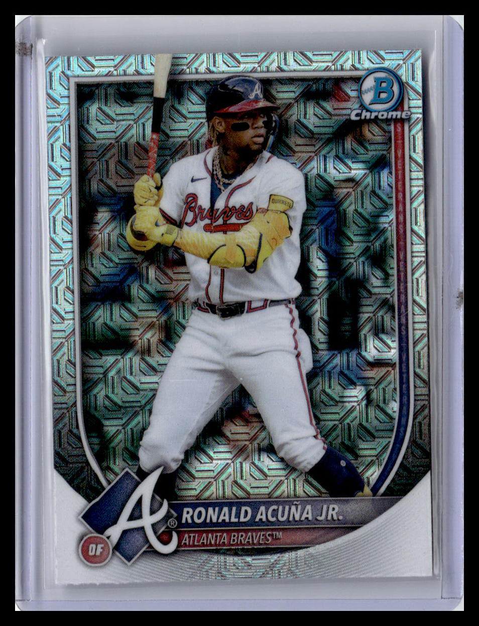 2025 Bowman #21 Ronald Acuña Jr. Mojo Refractor