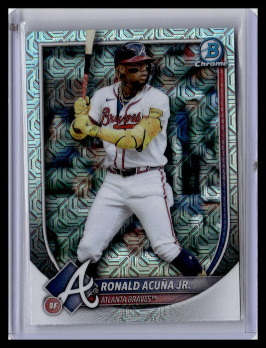 2025 Bowman #21 Ronald Acuña Jr. Mojo Refractor