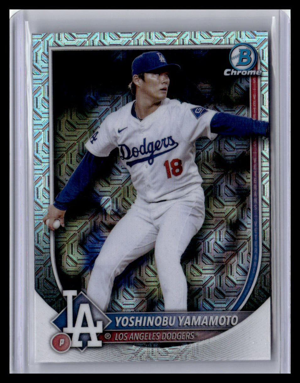 2025 Bowman #18 Yoshinobu Yamamoto Mojo Refractor