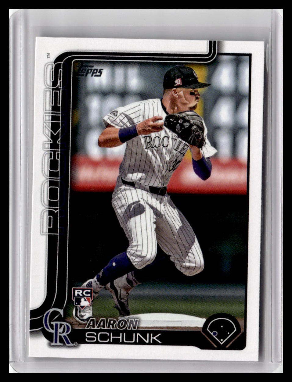 2025 Topps #196 Aaron Schunk Gold #/2025