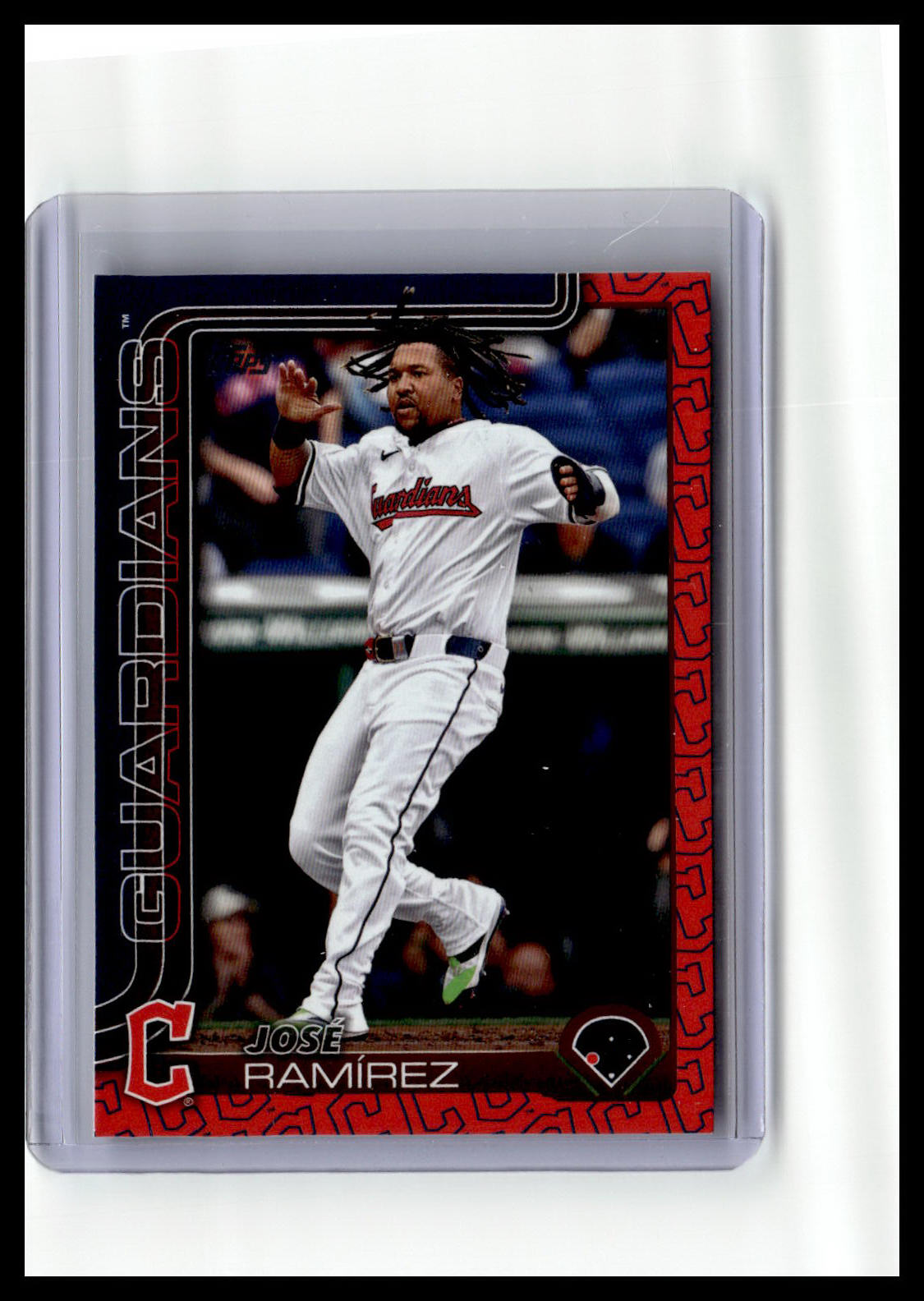 2025 Topps #77 José Ramírez Team Color Border