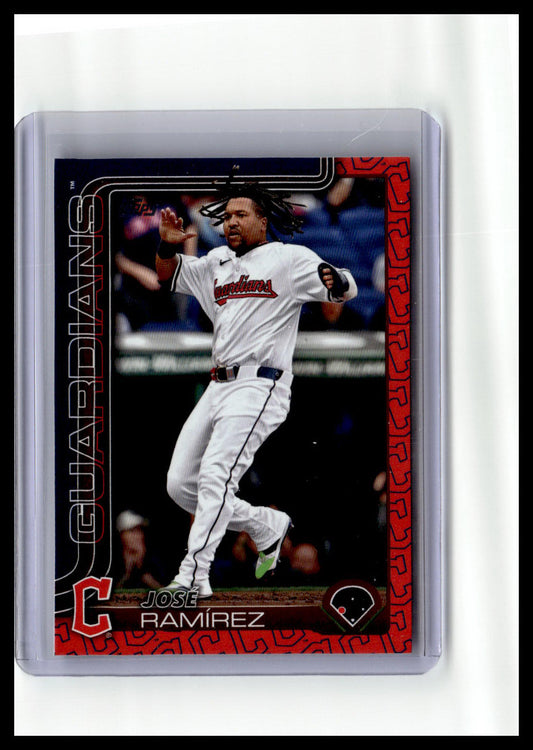 2025 Topps #77 José Ramírez Team Color Border