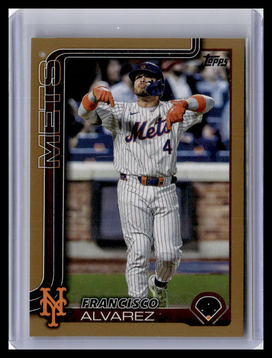 2025 Topps #171 Francisco Alvarez Gold #/2025
