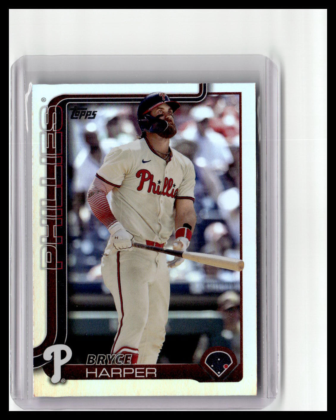 2025 Topps #250 Bryce Harper Rainbow Foil