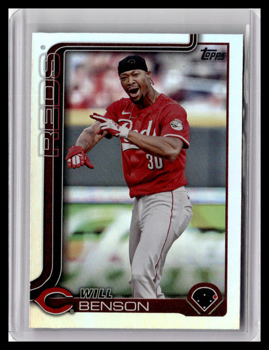 2025 Topps #52 Will Benson Rainbow Foil