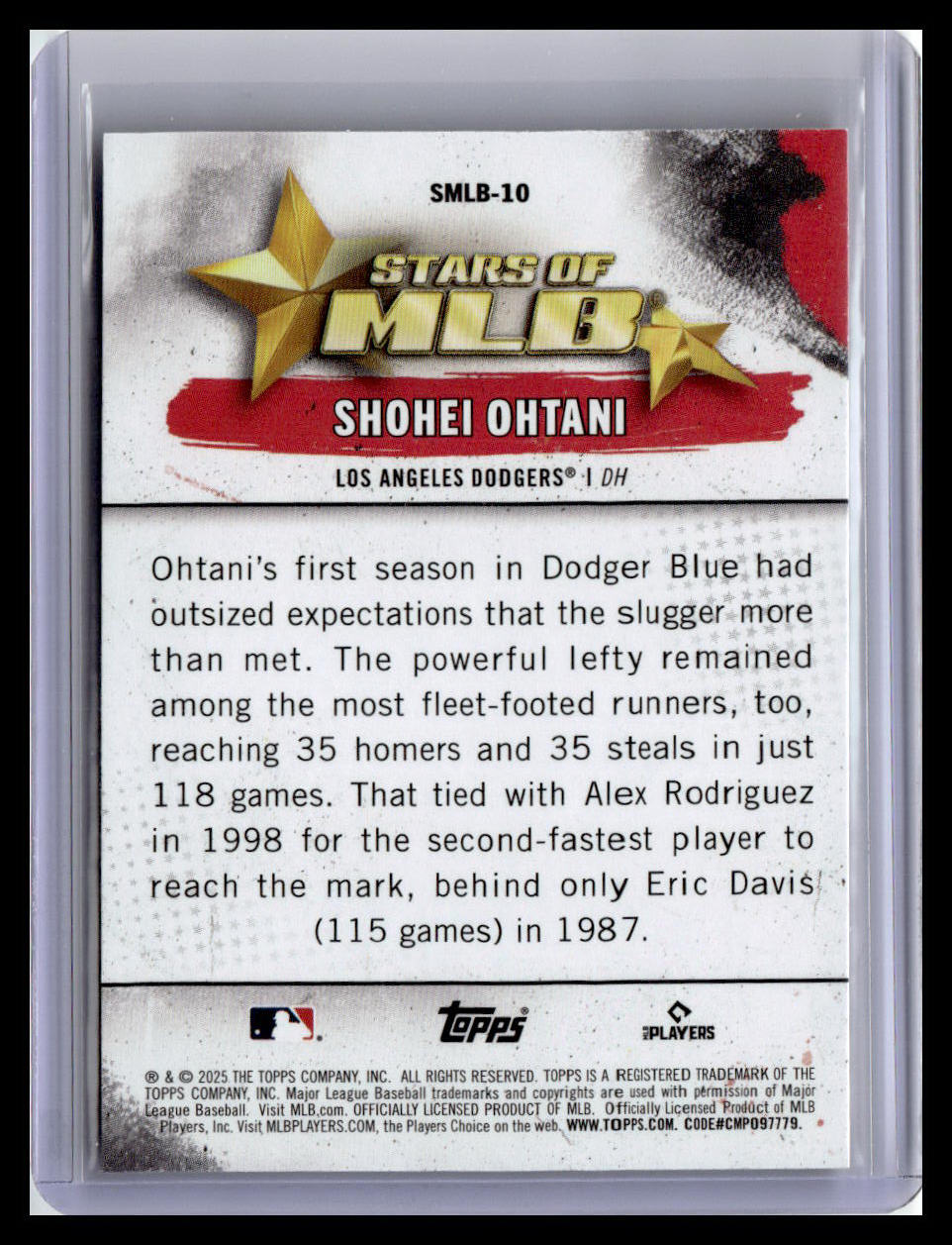 2025 Topps #SMLB-10 Shohei Ohtani Stars of MLB
